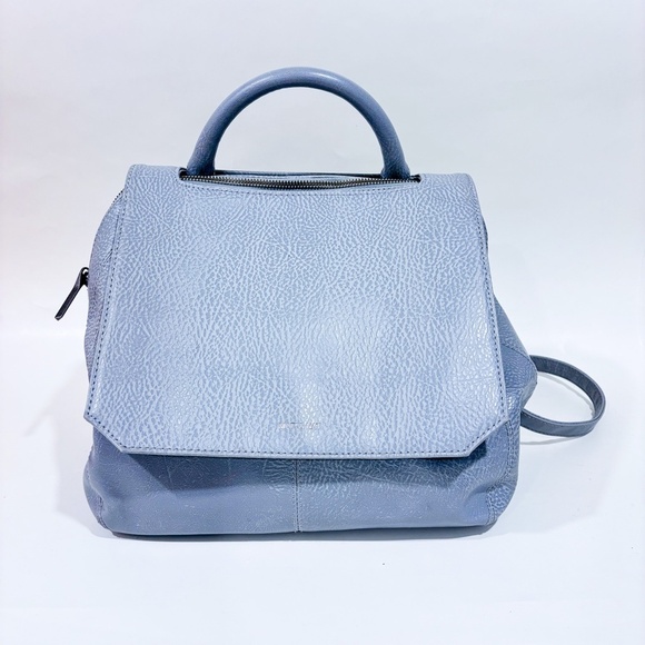 MATT & NAT Grey leather shoulder bag - Picture 1 of 8
